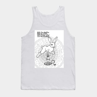 Bunny Nursery Rhyme Series-Jack be Nimble b&w Tank Top